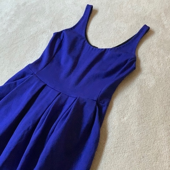 Aritzia Wilfred Pompe Dress with pockets, Royal Blue, size 4 - Picture 3 of 13